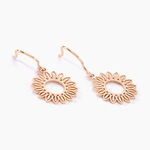 Boucles D'oreilles Pendantes Ombelline Argent Rose - Boucles d'oreilles fantaisie Femme | Histoire d&rsquo;Or