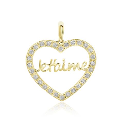 Pendentif Or Jaune Derry Oxyde De Zirconium - Pendentifs Femme | Histoire d’Or