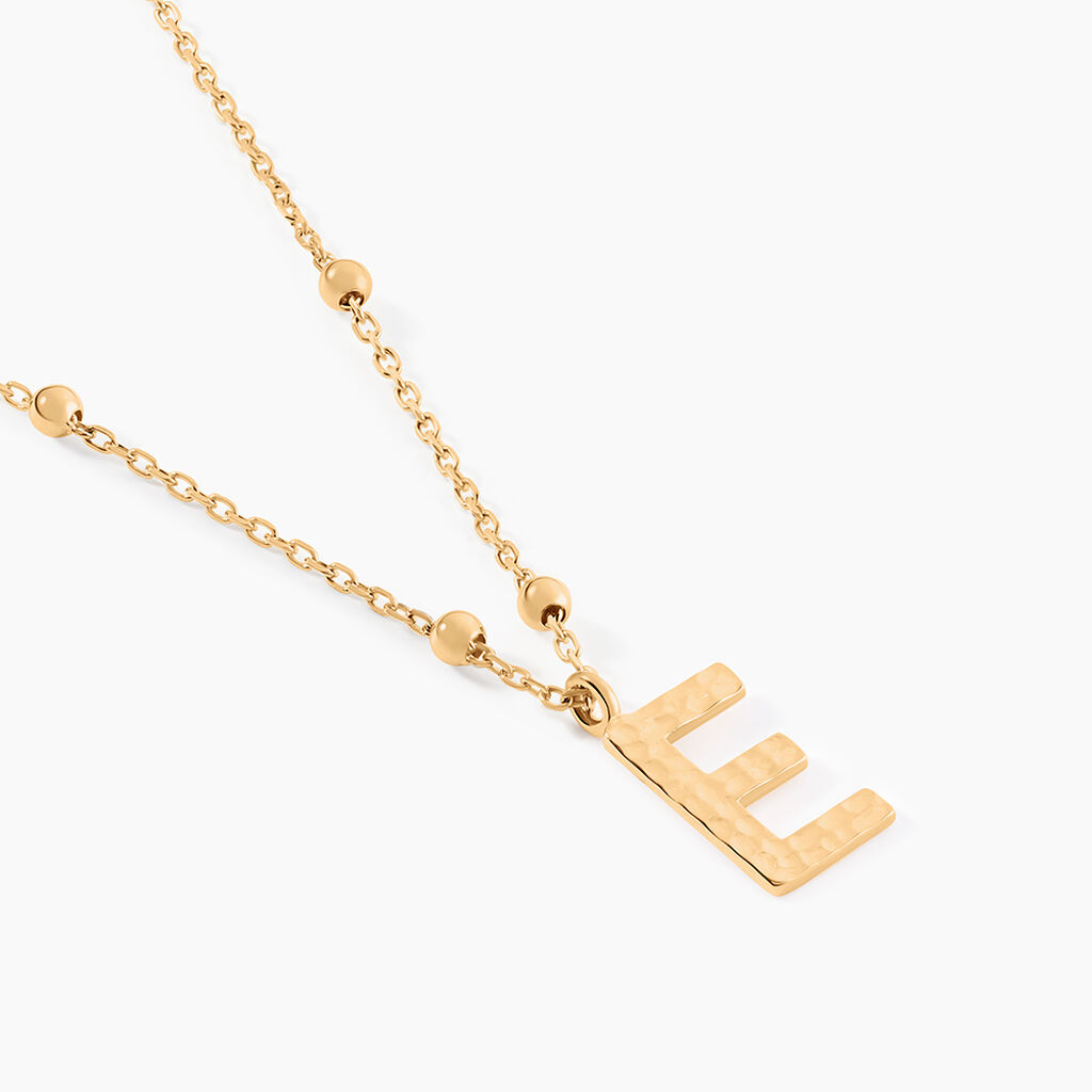 Collier Plaqué Or Jaune Lettra - Colliers fantaisie Femme | Histoire d’Or