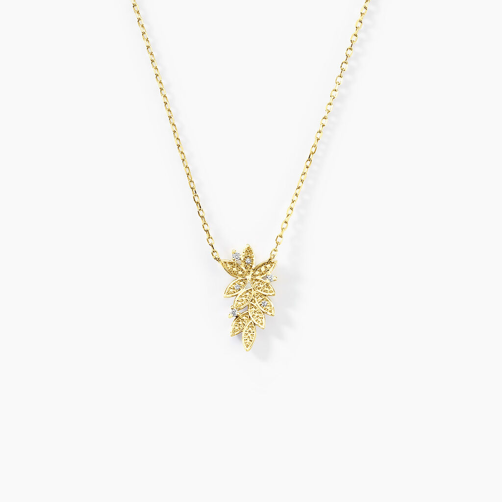 Collier Cezar Or Jaune Diamant - Colliers Femme | Histoire d’Or