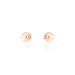 Boucles D'oreilles Puces Fidelia Boule Or Rose - Clous d'oreilles Femme | Histoire d’Or