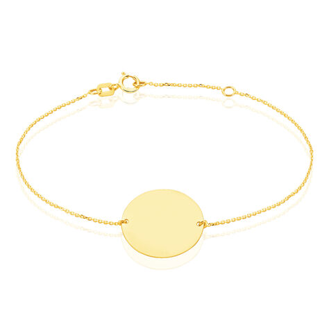 Bracelet Pastille Gravable Or Jaune - Bracelets Naissance Femme | Histoire d’Or