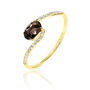 Bague Loriane Or Jaune Quartz Et Diamant