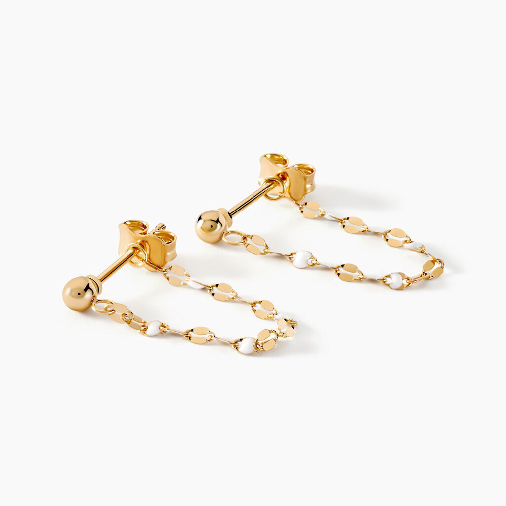 Boucles D'oreilles Pendantes Asteria Or Jaune - Boucles d'oreilles pendantes Femme | Histoire d’Or