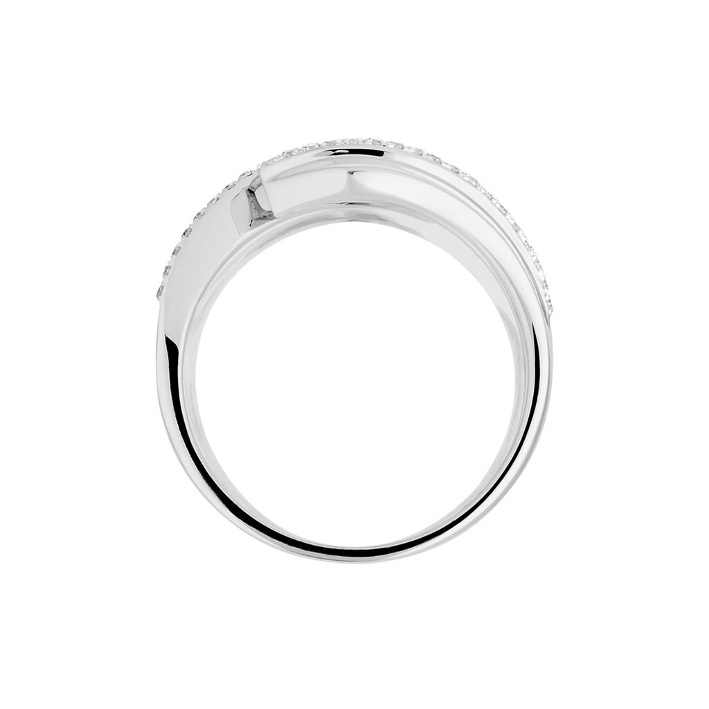 Bague Barbara Or Blanc Diamant - Bagues avec pierre Femme | Histoire d’Or
