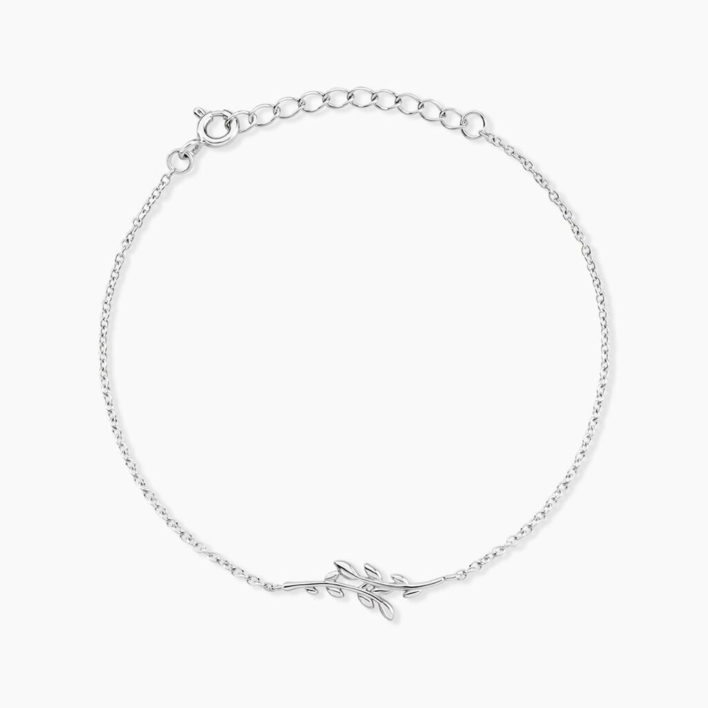 Bracelet Abelina Argent Blanc - Bijoux sans pierre Femme | Histoire d&rsquo;Or