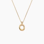Collier Shiny Bold Plaqu&eacute; Or Jaune Oxyde De Zirconium - Bijoux avec pierres Femme | Histoire d&rsquo;Or