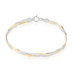 Bracelet Elae Argent Bicolore - Bracelets cha&icirc;ne Femme | Histoire d&rsquo;Or