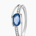 Bague Viyan Or Blanc Saphir Et Diamant - Bagues solitaires Femme | Histoire d’Or