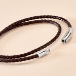 Bracelet Calvino Acier Blanc - Bracelets Cuir Homme | Histoire d&rsquo;Or