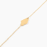 Bracelet Helenia Nuage Gravable Or Jaune - Bijoux sans pierre Enfant | Histoire d&rsquo;Or