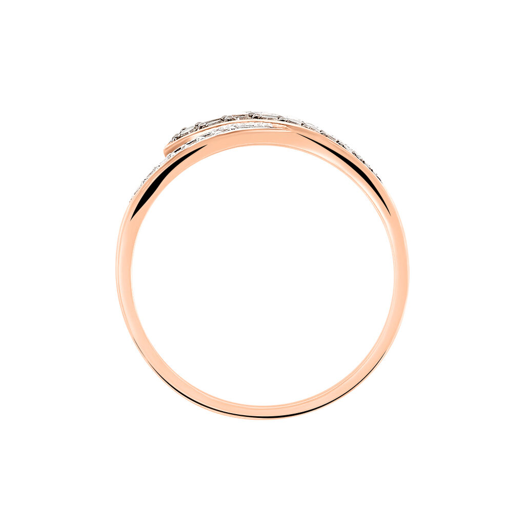 Bague Maelys Or Rose Diamant - Bagues avec pierre Femme | Histoire d’Or