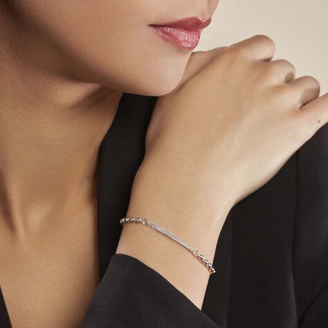 Bracelet Melodie Argent Blanc - Bracelets fantaisie Femme | Histoire d’Or