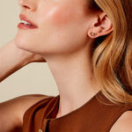 Boucles D'oreilles Puces Hisae Plaqu&eacute; Or Jaune Oxyde De Zirconium - Boucles d'oreilles fantaisie Femme | Histoire d&rsquo;Or