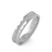 Alliance Shadene Ruban Plat Or Blanc - Alliances Famille | Histoire d’Or