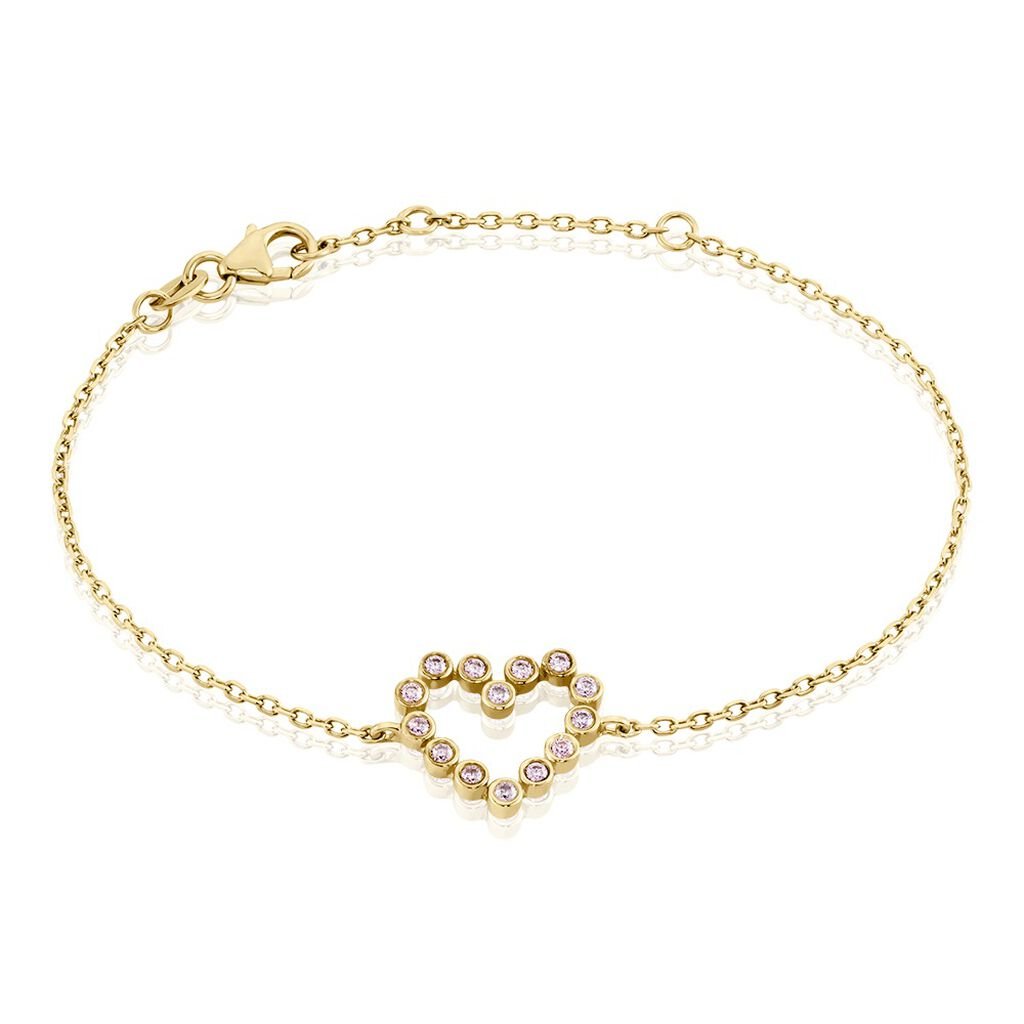 Bracelet Plaqué Or Jaune Danaë Oxydes De Zirconium - Bracelets Femme | Histoire d’Or