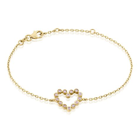 Bracelet Plaqué Or Jaune Danaë Oxydes De Zirconium - Bracelets Femme | Histoire d’Or