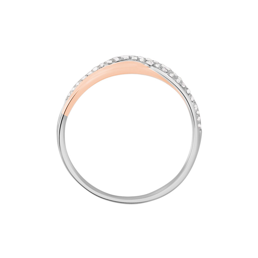 Bague Nene Or Bicolore Diamant - Bagues avec pierre Femme | Histoire d’Or