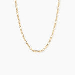 Cha&icirc;ne Esma Maille Alternee 1/3 Or Jaune - Cadeaux de naissance Enfant | Histoire d&rsquo;Or