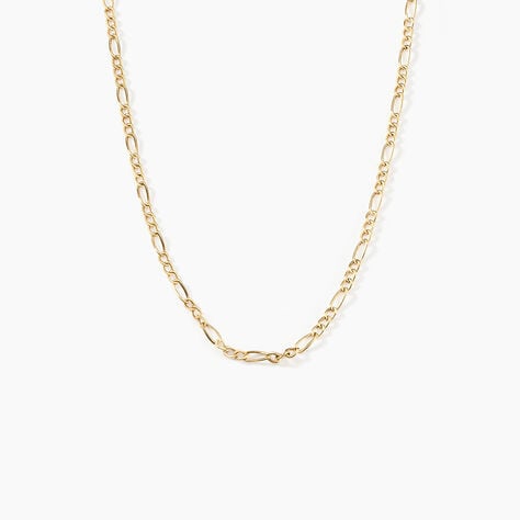 Cha&icirc;ne Esma Maille Alternee 1/3 Or Jaune - Cadeaux de naissance Enfant | Histoire d&rsquo;Or