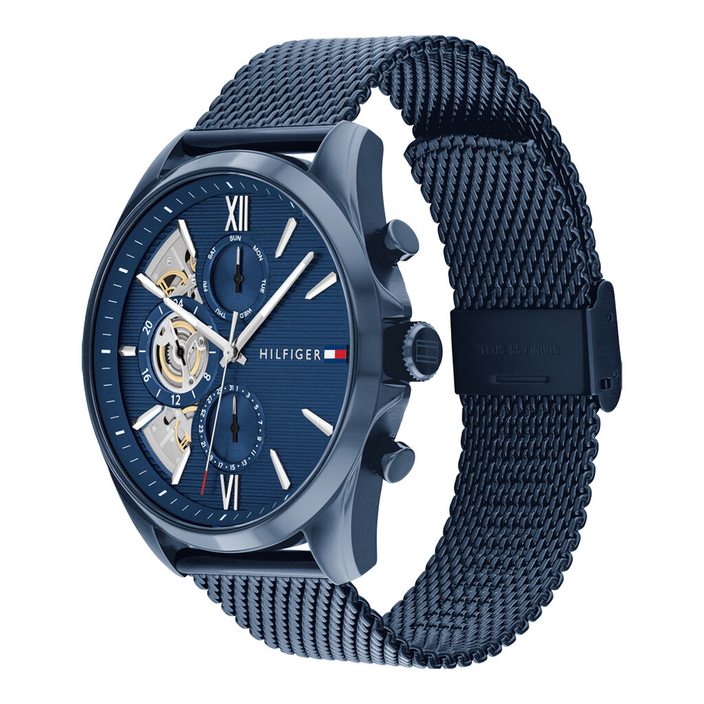 Montre Tommy Hilfiger Baker Bleu - Montres Homme | Histoire d&rsquo;Or