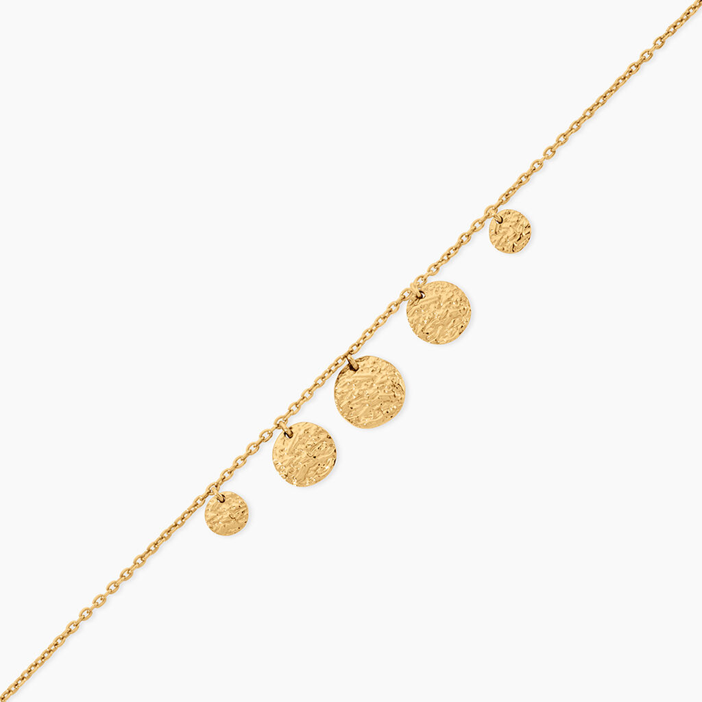 Collier Palm Argent Dor&eacute; A L'Or 750/1000 - Bijoux sans pierre Femme | Histoire d&rsquo;Or