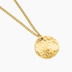 Collier Hassana Acier Jaune - Bijoux sans pierre Femme | Histoire d&rsquo;Or