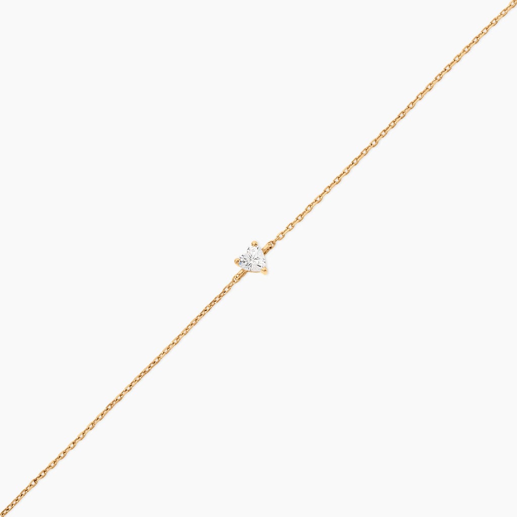 Bracelet July Plaqu&eacute; Or Jaune Oxyde De Zirconium - F&ecirc;te des m&egrave;res Femme | Histoire d&rsquo;Or