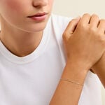 Bracelet Polka Argent Blanc Email Turquoise - Bracelets fantaisie Enfant | Histoire d&rsquo;Or