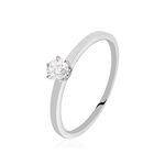Bague Solitaire Natalia Pl Platine Blanc Diamant - Bagues solitaires Femme | Histoire d&rsquo;Or