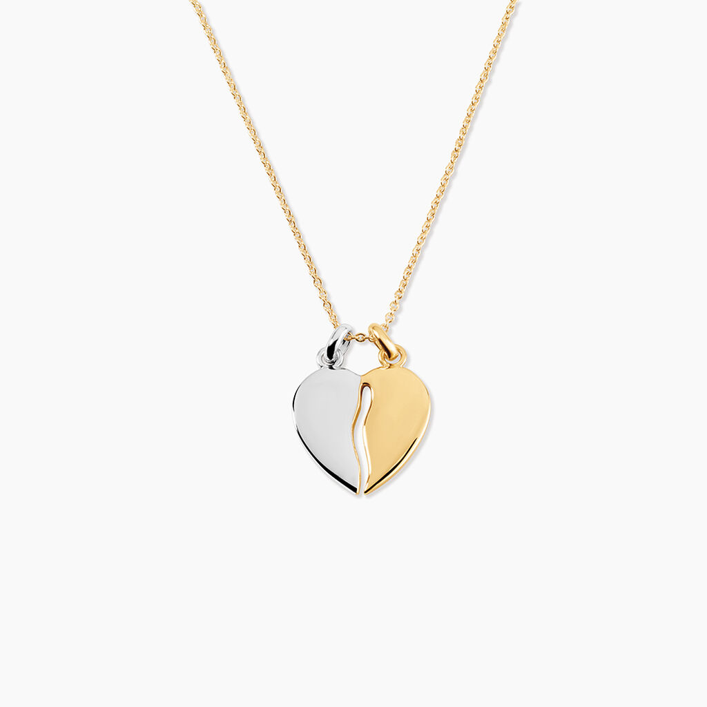 Pendentif Marie-stephanie Plaqu&eacute; Or Bicolore - Pendentifs Naissance Femme | Histoire d&rsquo;Or