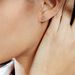 Boucles D'oreilles Puces Virgie Argent Blanc - Boucles d'oreilles fantaisie Femme | Histoire d’Or