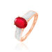 Bague Crista Or Rose Rubis Et Diamant - Bagues solitaires Femme | Histoire d’Or