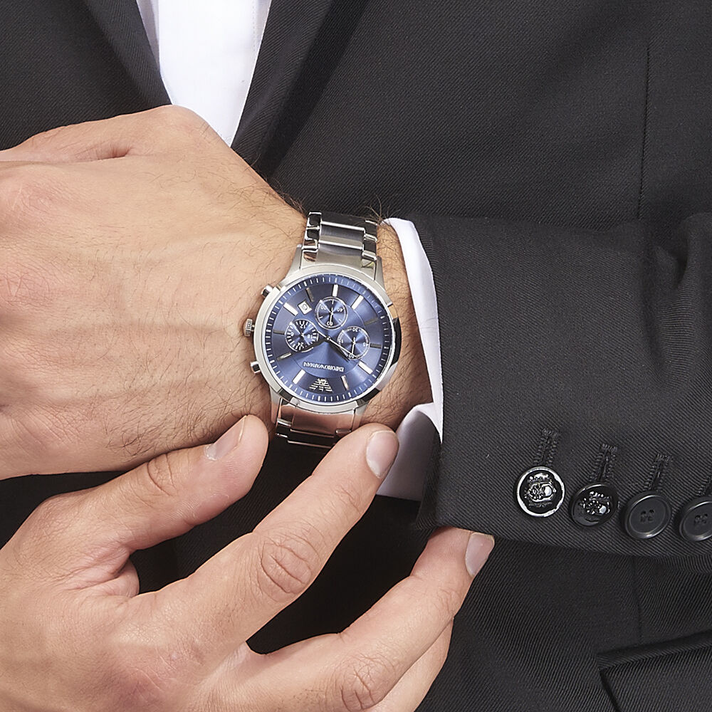 Montre sales armani argent