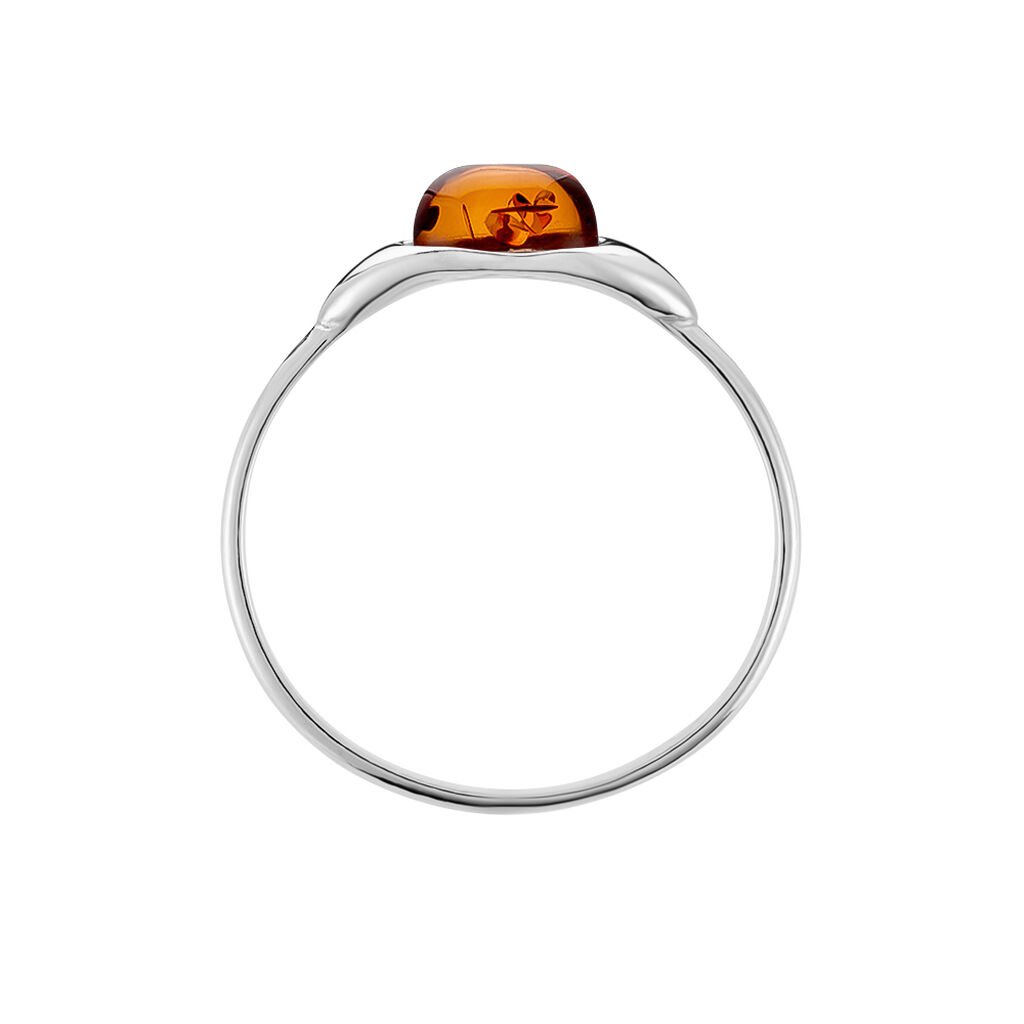 Bague Marquita Argent Blanc Ambre - Bagues avec pierre Femme | Histoire d’Or