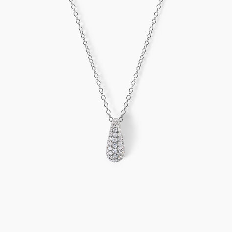 Collier Tiwa Argent Bicolore Oxyde De Zirconium - Colliers fantaisie Femme | Histoire d&rsquo;Or