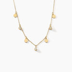 Collier Acier Dor&eacute; Cristal - Colliers fantaisie Femme | Histoire d&rsquo;Or