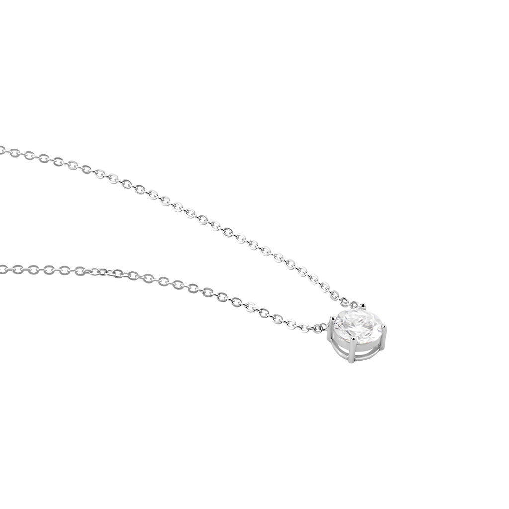 Collier Argent Blanc Aroha Oxyde De Zirconium - Colliers fantaisie Femme | Histoire d’Or