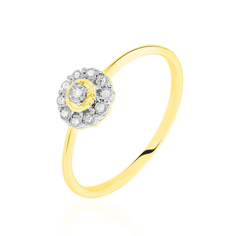 Bague Charletta Or Jaune Diamant - Bagues avec pierre Femme | Histoire d’Or