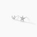 Boucles D'oreilles Puces Eden Or Blanc Oxyde De Zirconium - Boucles d'Oreilles Etoile Femme | Histoire d’Or
