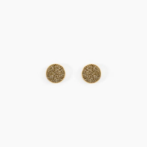 Boucles D'oreilles Puces Eryne Or Jaune - Clous d'oreilles Femme | Histoire d&rsquo;Or