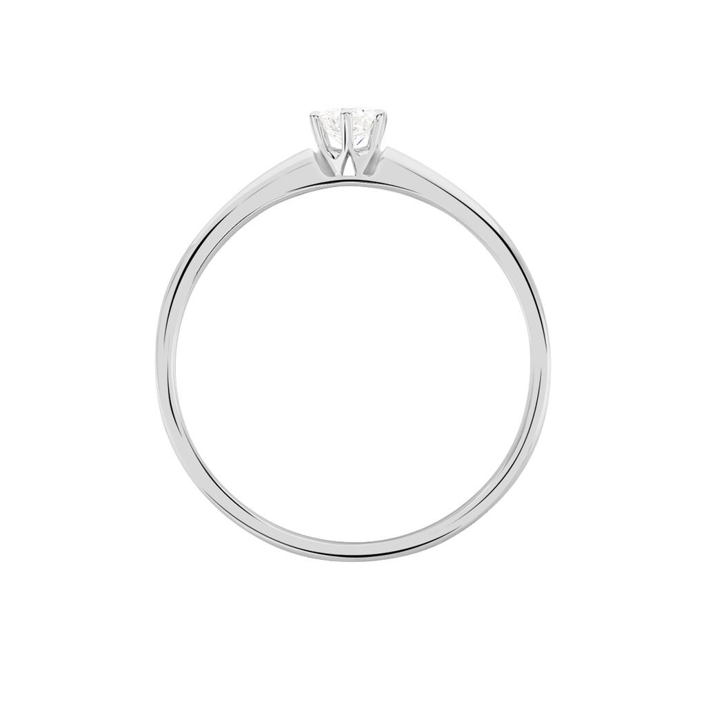 Bague Solitaire Samantha Or Blanc Diamant - Bagues solitaires Femme | Histoire d’Or