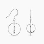 Boucles D'oreilles Pendantes Siara Argent Blanc - Boucles d'oreilles fantaisie Femme | Histoire d&rsquo;Or