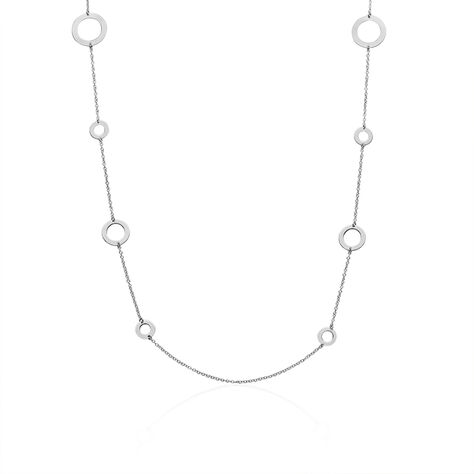 Collier Sautoir Paquito Argent Blanc - Sautoirs Femme | Histoire d’Or