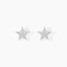 Boucles D'oreilles Puces Argent Blanc Katou Oxydes De Zirconium - Boucles d'oreilles fantaisie Femme | Histoire d’Or