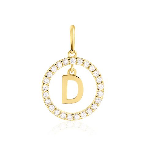 Pendentif Gabe Or Jaune Oxyde De Zirconium - Pendentifs Femme | Histoire d’Or