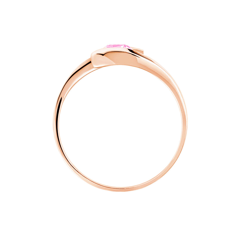 Bague Tiphaine Or Rose Tourmaline - Bagues solitaires Femme | Histoire d’Or