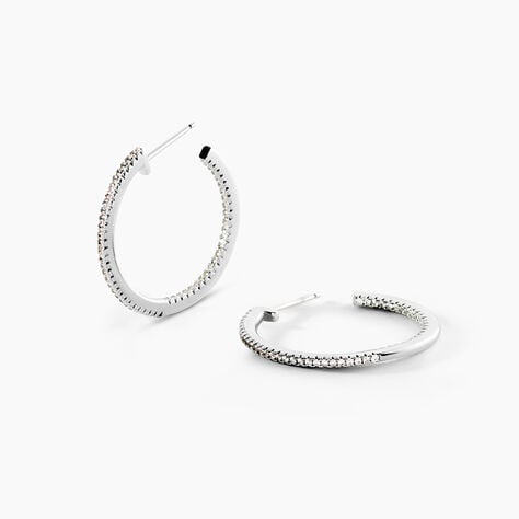 Cr&eacute;oles Argent Django Oxydes De Zirconium - Cr&eacute;oles fantaisie Femme | Histoire d&rsquo;Or