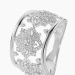 Bague Ros&eacute;e Or Blanc Diamant - Bagues avec pierre Femme | Histoire d&rsquo;Or