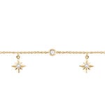 Cha&icirc;ne De Cheville Lenka Plaqu&eacute; Or Jaune Oxyde De Zirconium - Cha&icirc;nes de cheville Femme | Histoire d&rsquo;Or